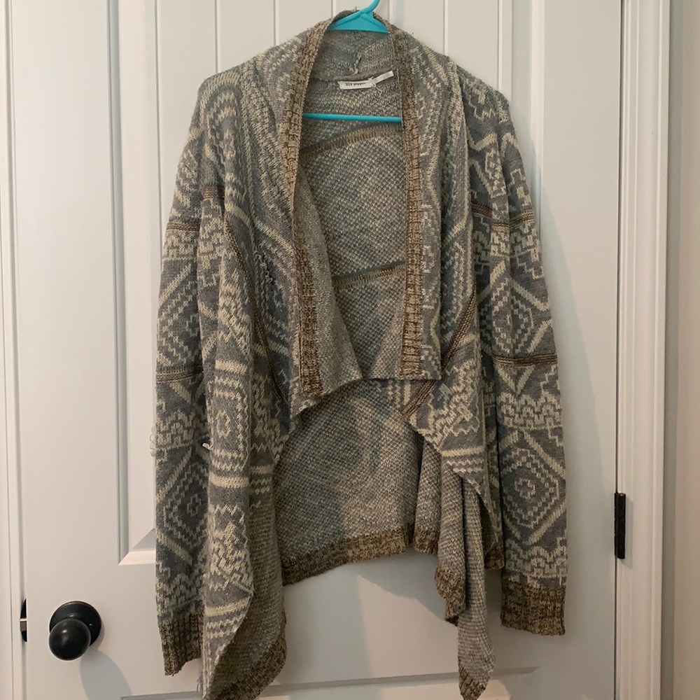 Gray and brown Cardigan